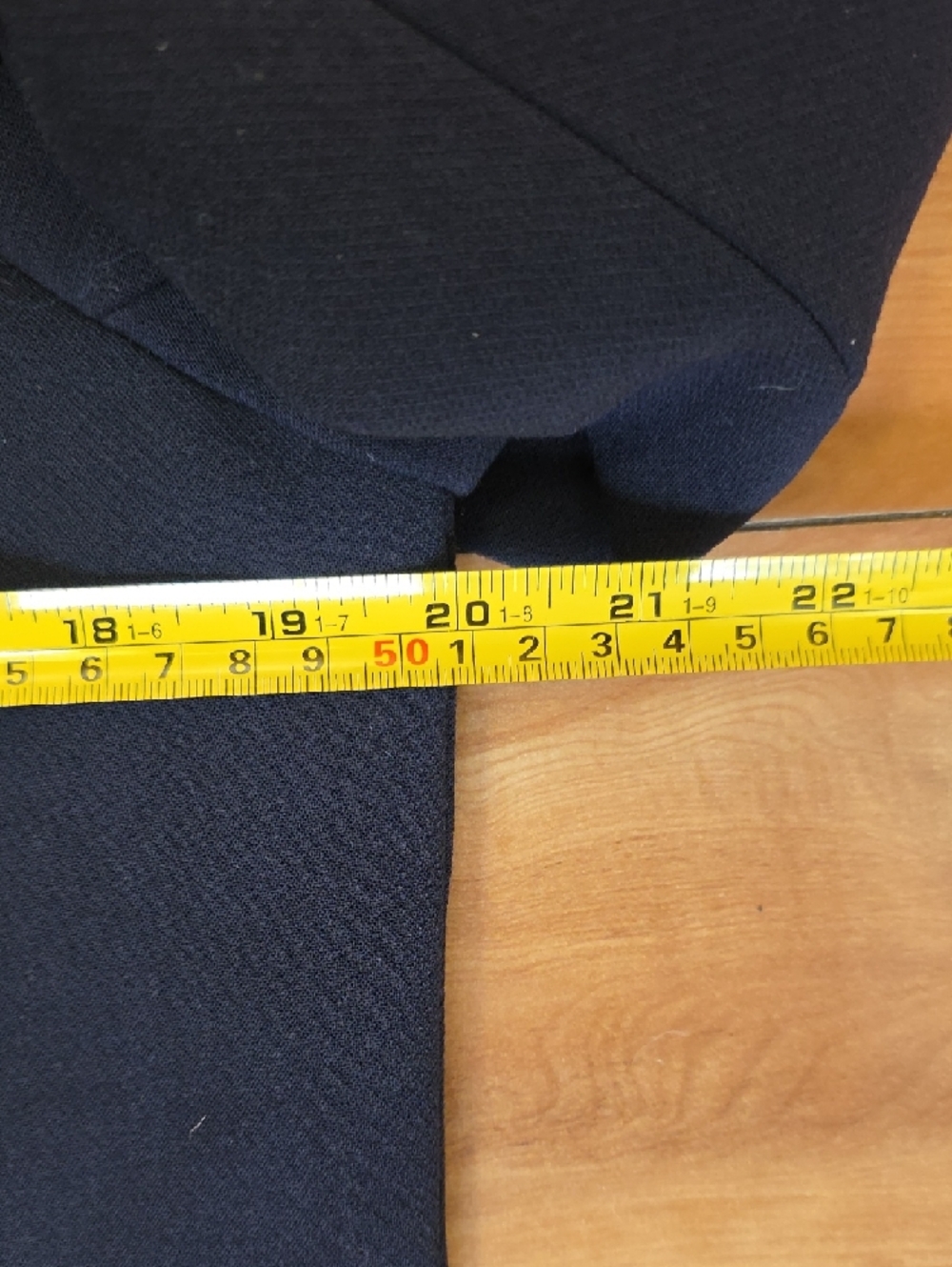 Lewit Navy Button-Front Piped Military-Inspired Tailored Jacket Size L - Picture 9 of 12